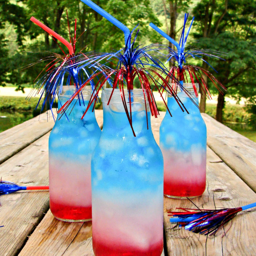 Classic Red, White, and Blue Juice Drink