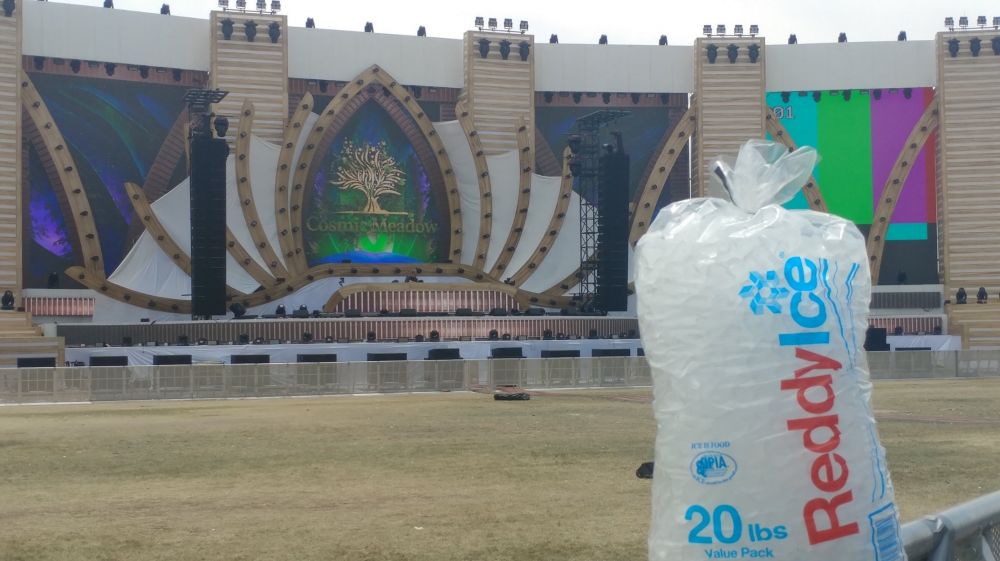 Reddy Ice Bag at Electric Daisy Carnival