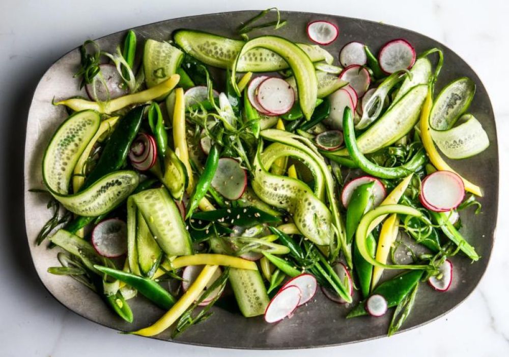 Veggies get Crunchy with Ice Cubes