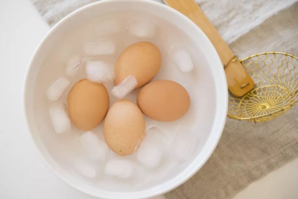 Boiled eggs peel easier